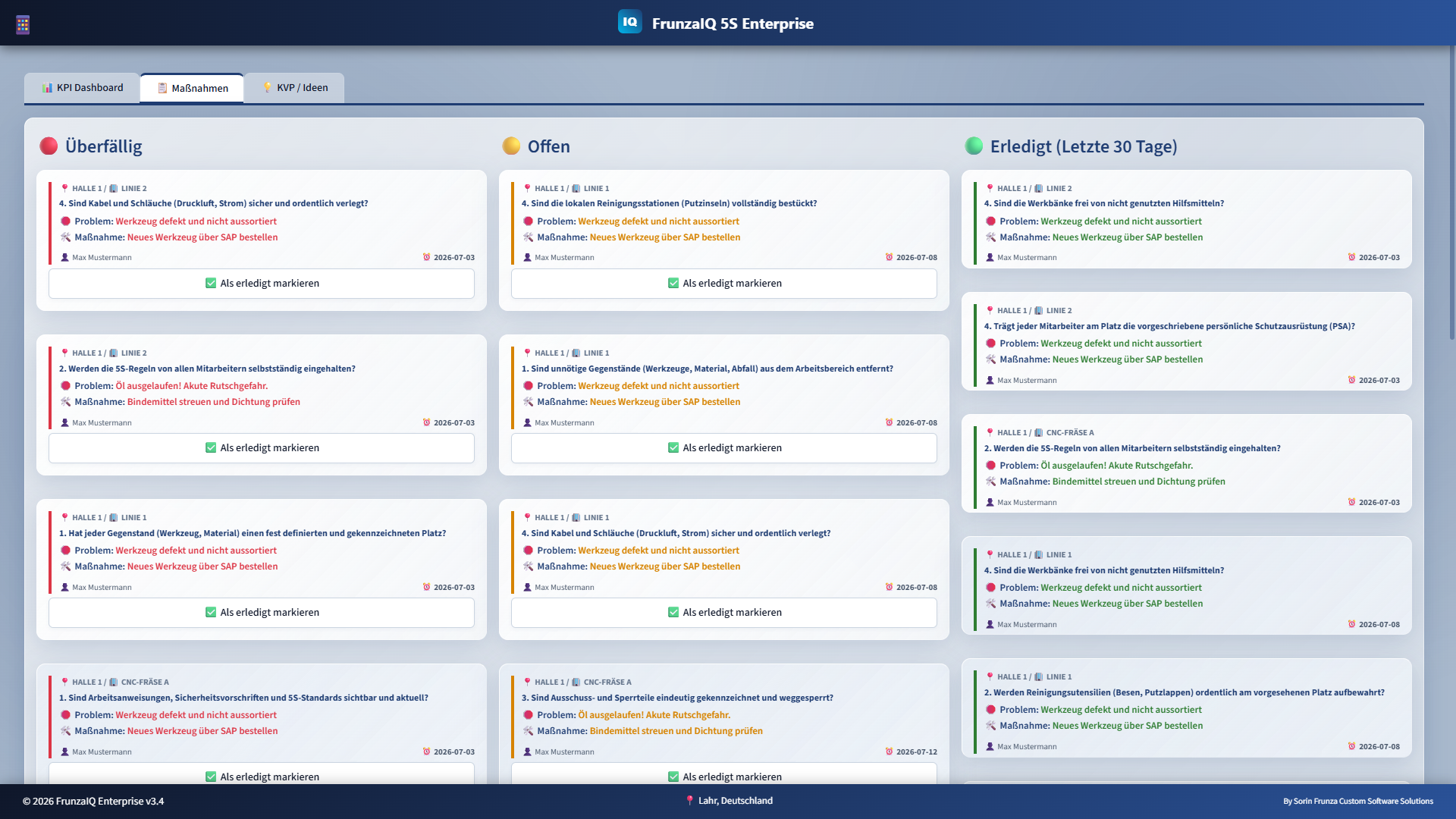 FrunzaIQ Kanban Board